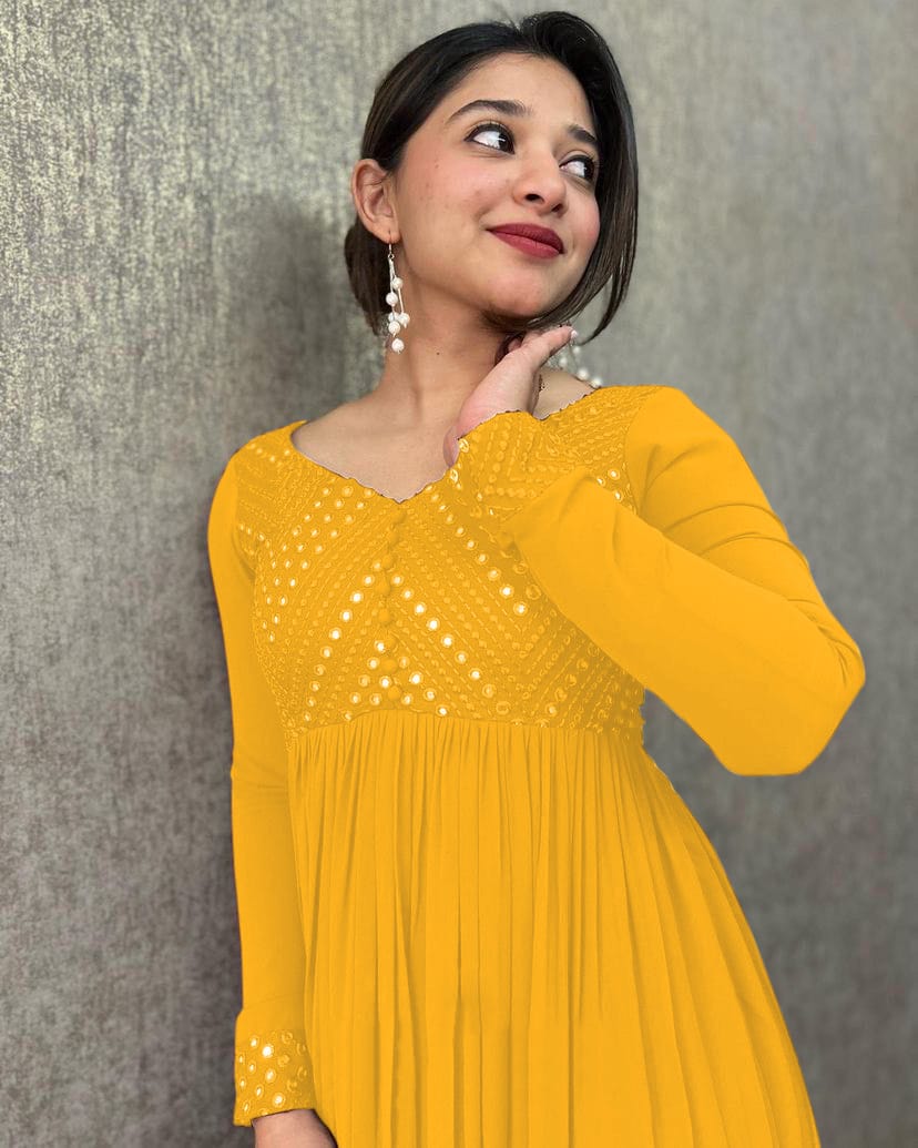 Velxora Women’s Party Wear Maxi – Stylish Full Sleeve Gown