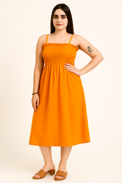 Velxora Women’s Elegant Maxi Dress – Sleeveless Flared Gown