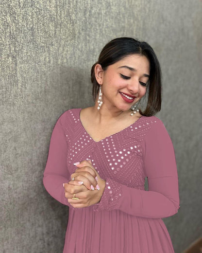 Velxora Women’s Party Wear Maxi – Stylish Full Sleeve Gown